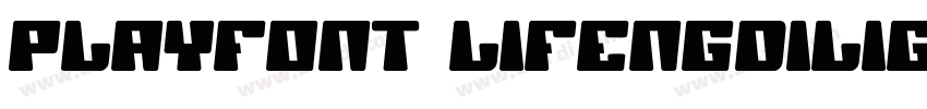 PlayFont LifengDiliG字体转换